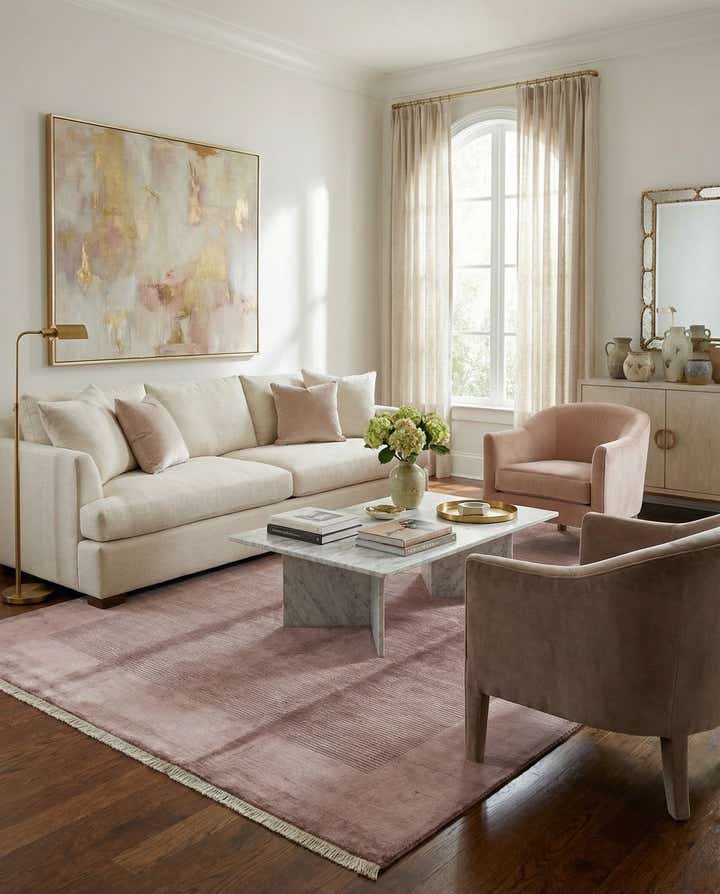 6' 8 x 9' 11 Hand Knotted Darya Wool Rug