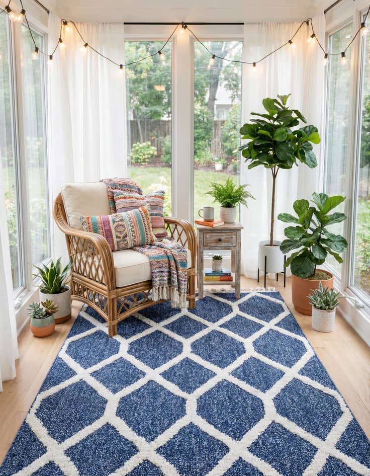 Detail image of 5' 3 x 8' Boho Rug