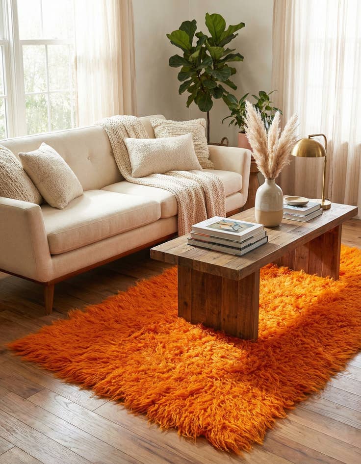 Detail image of  2' 5 x 4' 6  Hand Knotted Moroccan Wool Rug