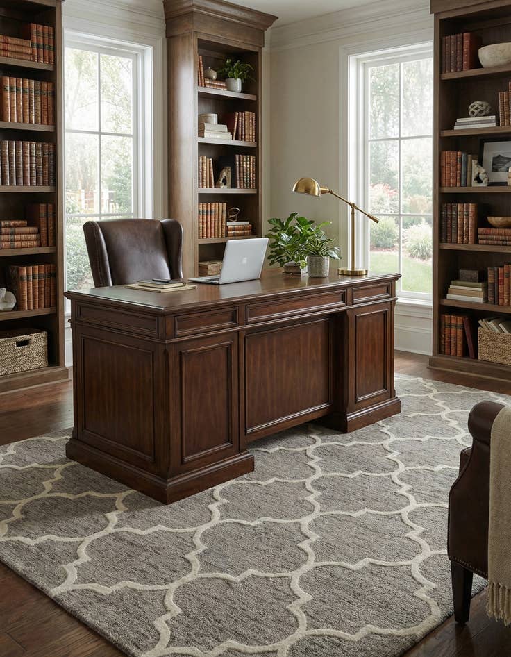 Detail image of 5' 1 x 8' Luna Wool Rug