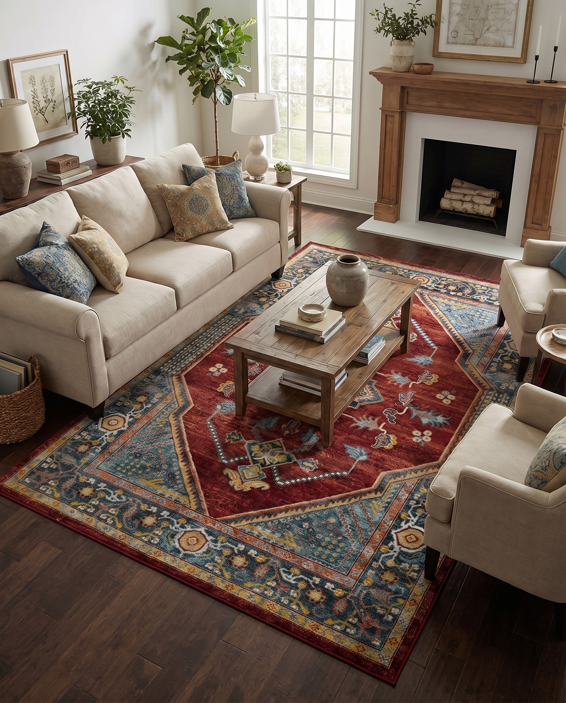 6' x 9' Kamala Washable Rug