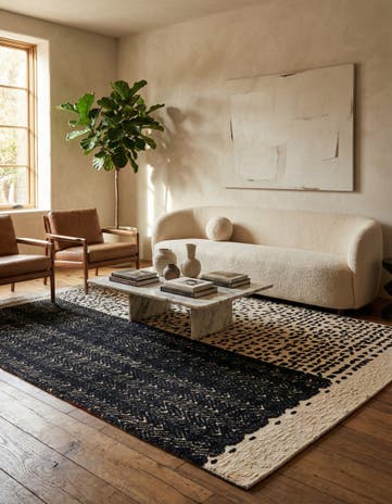 7' 5 x 10' 2 Hand Knotted Darya Wool Rug