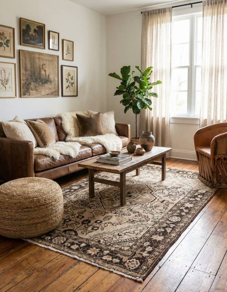 Detail image of  3' 7 x 5' 1  Hand Knotted Ultra Vintage Persian Wool Rug