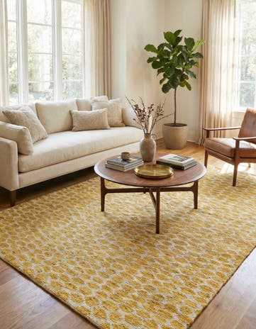 6' 1 x 8' 9 Hand Knotted Moroccan Wool Rug