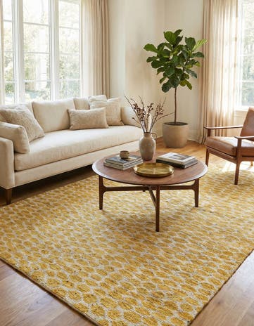 6' 1 x 8' 9 Hand Knotted Moroccan Wool Rug