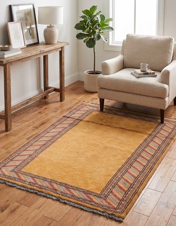 3' 3 x 5' Hand Knotted Kashkuli Gabbeh Oriental Wool Rug