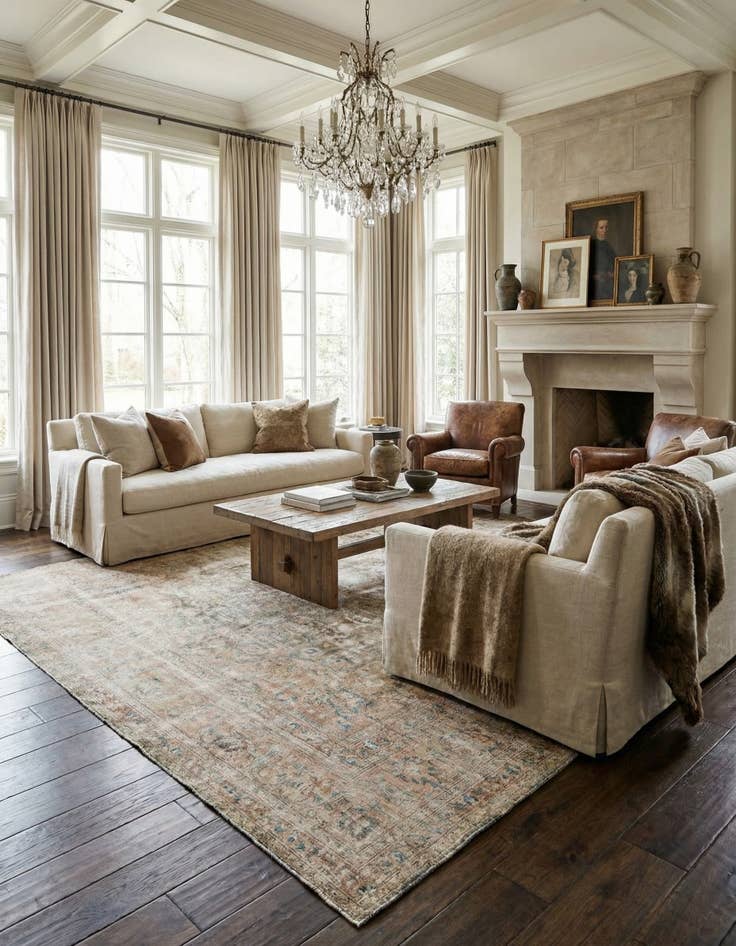 Detail image of 9' 8 x 12' 10  Hand Knotted Ultra Vintage Persian Wool Rug