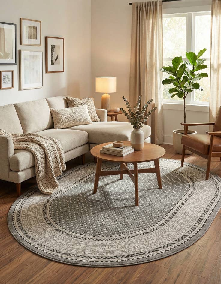 Detail image of 7' 10 x 10' Tribeca Oval Rug