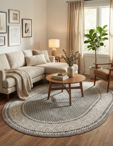 Gray SoHo Oval Rug