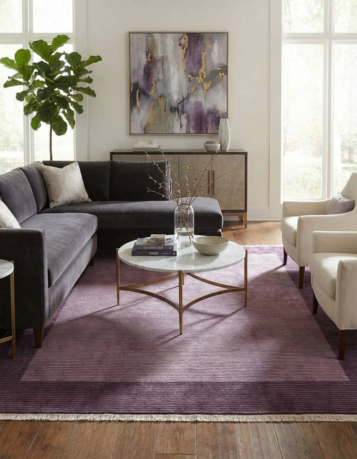 Detail image of  6' 10 x 9' 5  Hand Knotted Darya Wool Rug