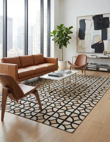 5' x 7' 10 Cowhide Rug