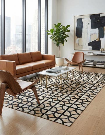5' x 7' 10 Cowhide Rug