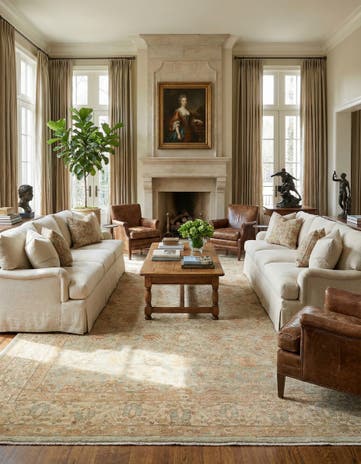 9' x 12' 4 Hand Knotted Ziegler Rug