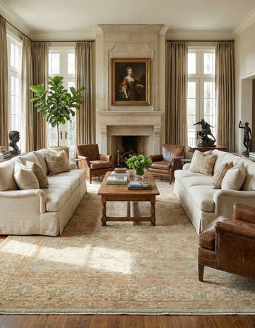 9' x 12' 4 Hand Knotted Ziegler Rug