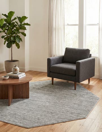 Gray Finsbury Octagon Rug