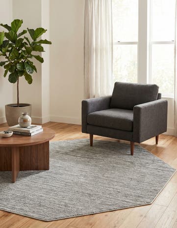 Gray Finsbury Octagon Rug