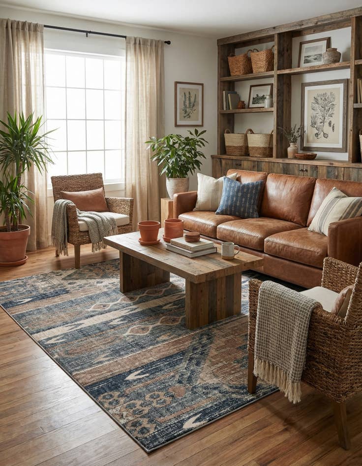 Detail image of 7' 10 x 7' 10 Oregon Square Rug