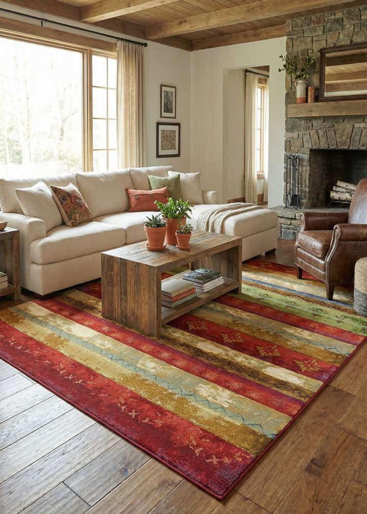 10' x 12' 2 Easy-Clean Modern Indoor / Outdoor Rug