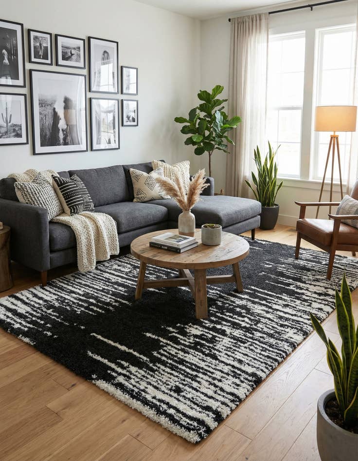 Detail image of 10' x 14' Serenity Shag Rug