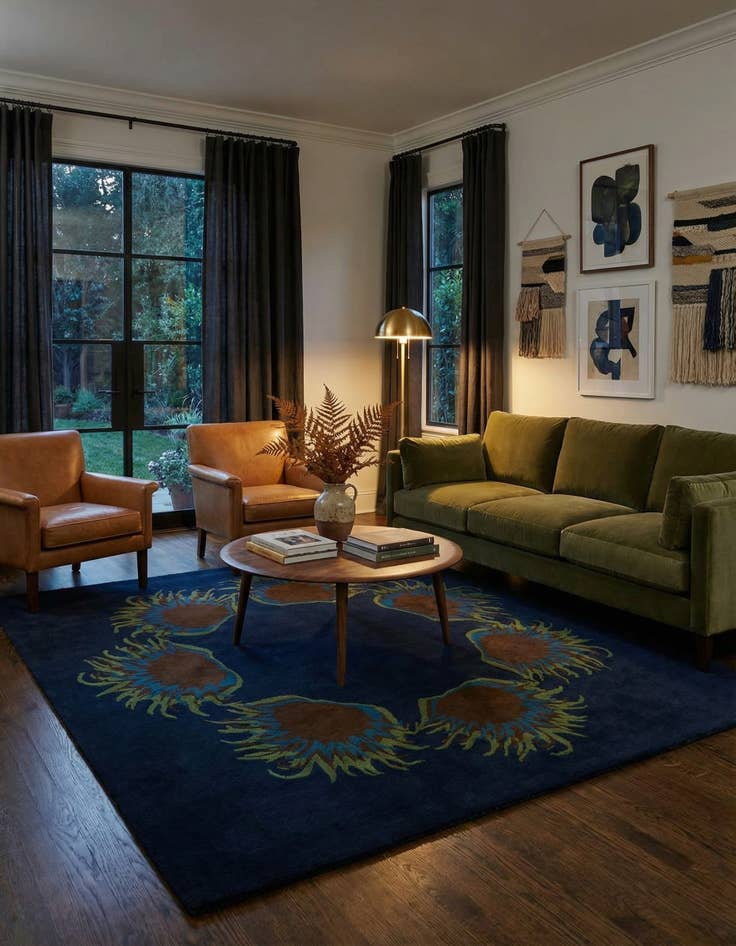 Detail image of 7' 6 x 7' 8 Luna Square Rug