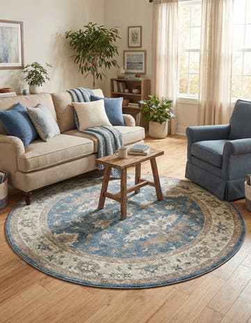 5' x 5' Viola Round Rug