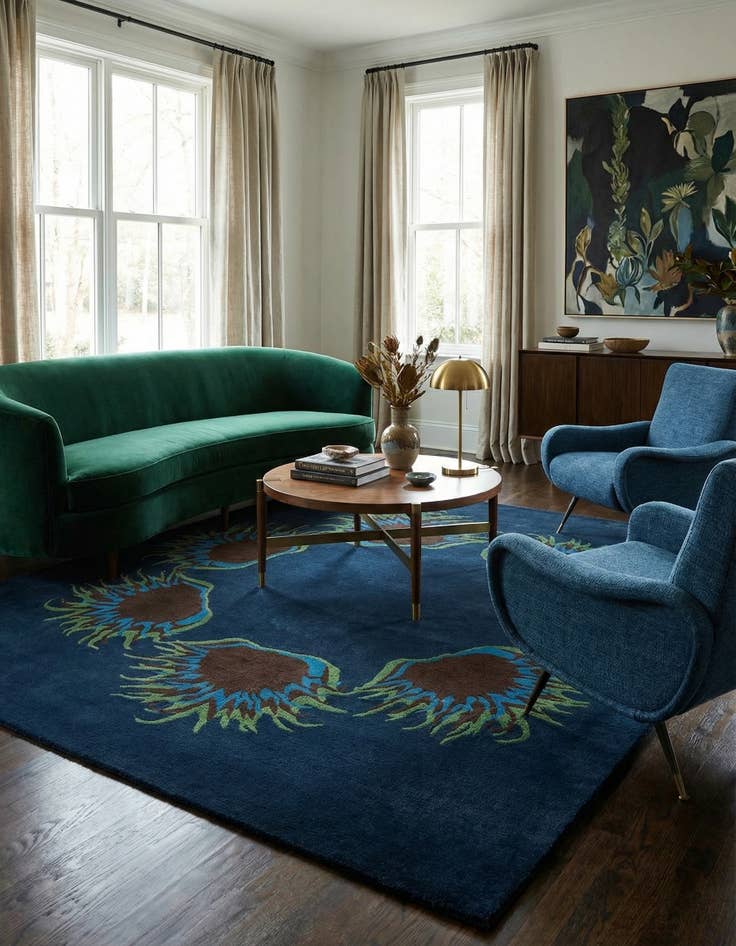 Detail image of 7' 6 x 7' 7 Agra Square Rug