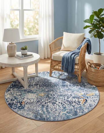 3' 7 x 3' 7 Malibu Round Rug
