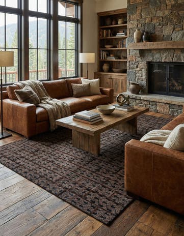 5' x 7' 8 Cowhide - Patchwork Rug