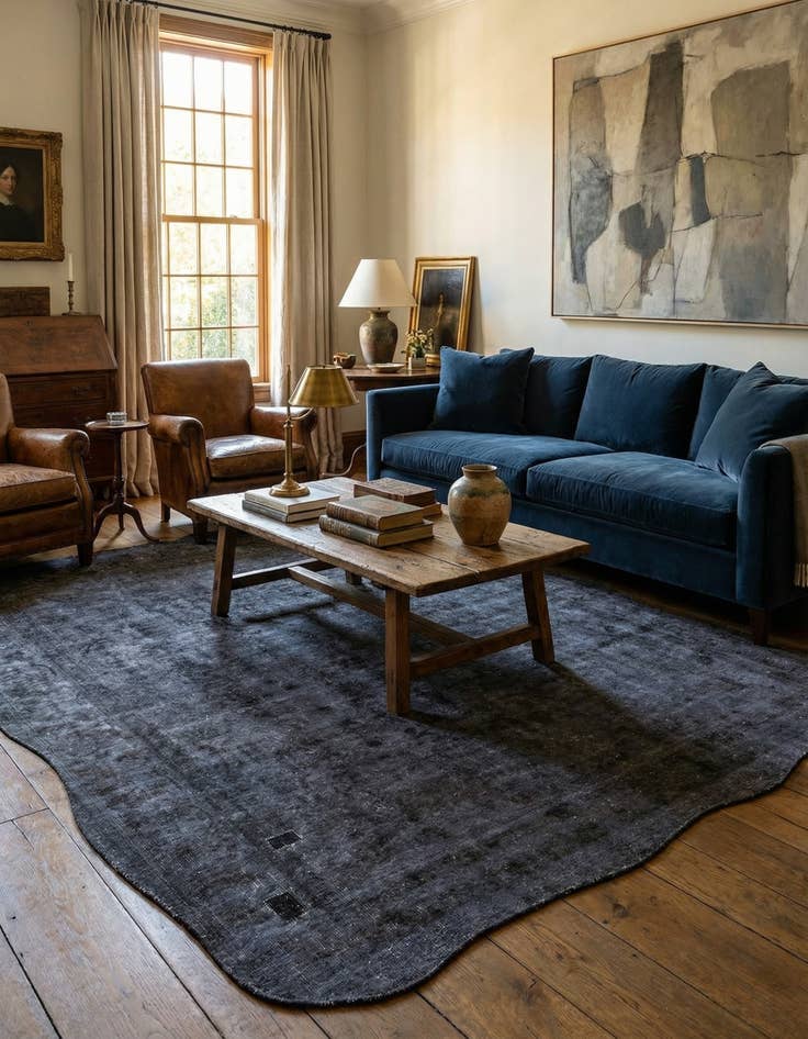 Detail image of 9' 3 x 11' 9  Hand Knotted Ultra Vintage Persian Wool Rug