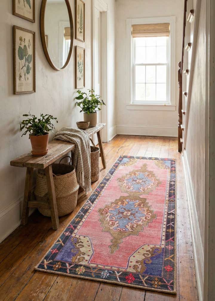 2' x 5' 3 Washable Timeless Runner Rug