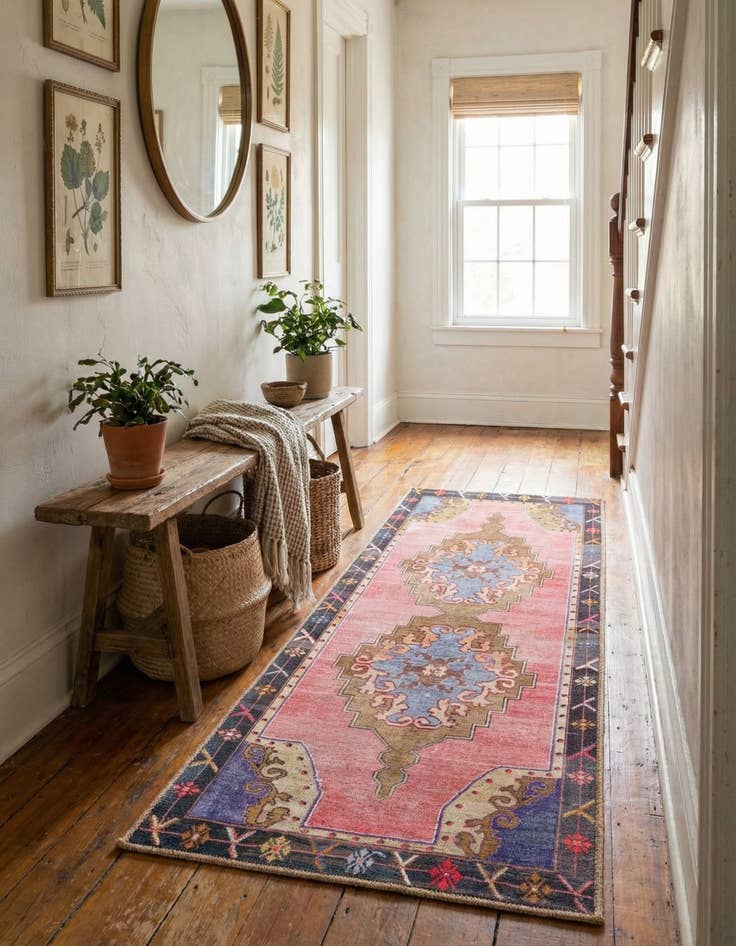 Detail image of 2' x 5' 3 Washable Timeless Runner Rug