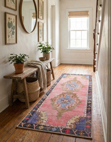 2' x 5' 3 Washable Timeless Runner Rug