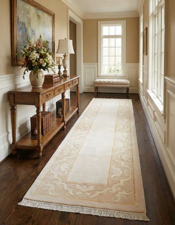 2' 9 x 9' 8 Hand Knotted Darya Wool Runner Rug