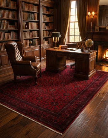 6' 5 x 9' 6 Hand Knotted Khal Mohammadi Wool Rug