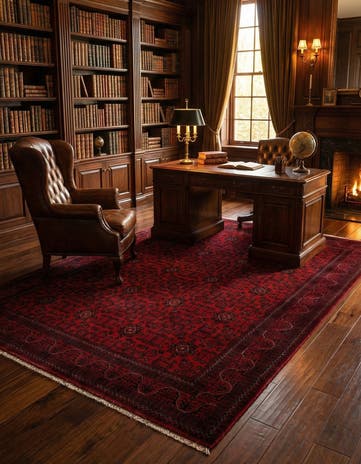6' 5 x 9' 6 Hand Knotted Khal Mohammadi Wool Rug