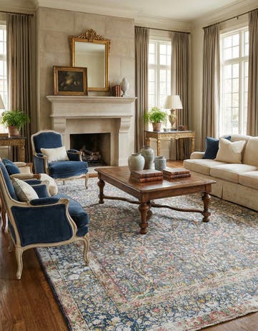 5' 7 x 9' 8 Vintage Royal Wool Rug