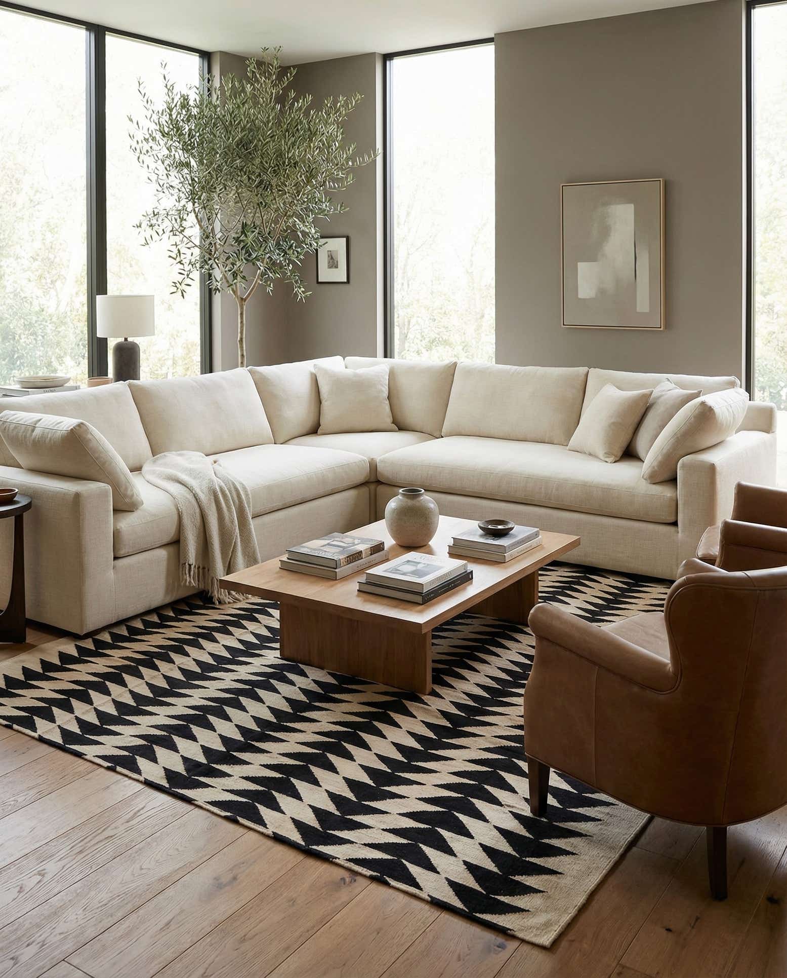 8' 3 x 10' Hand Woven Kilim Modern Wool Rug