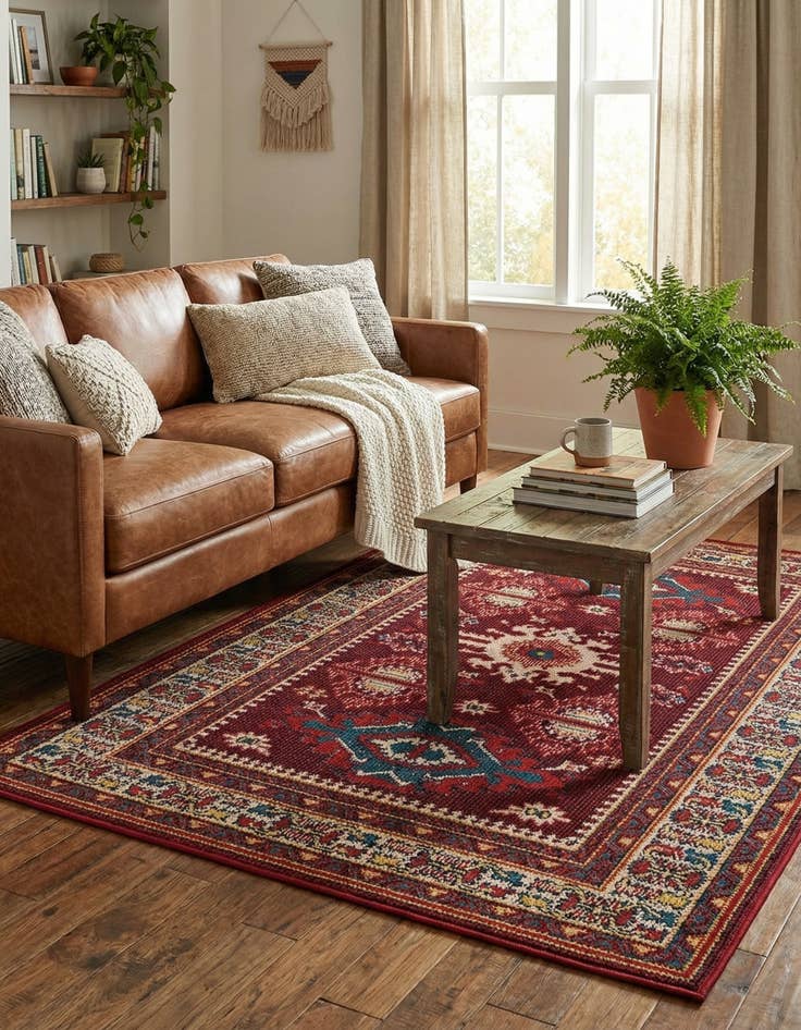 Detail image of 4' x 6'  Washable Baja Indoor / Outdoor Rug