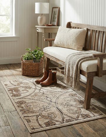 Dark Beige Nepal Rug