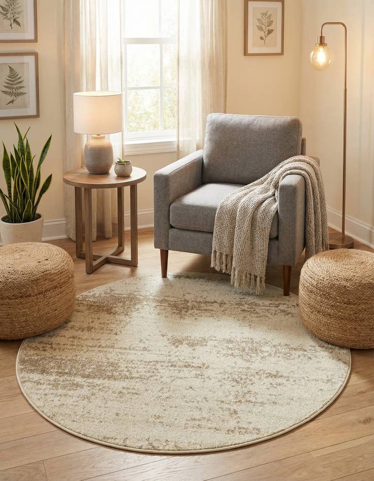 Detail image of  4' x 4' Angelica Round Rug