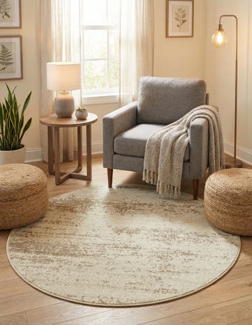4' x 4' Angelica Round Rug