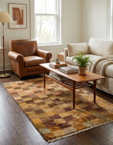 3' x 5' Hand Knotted Modern Ziegler Wool Rug