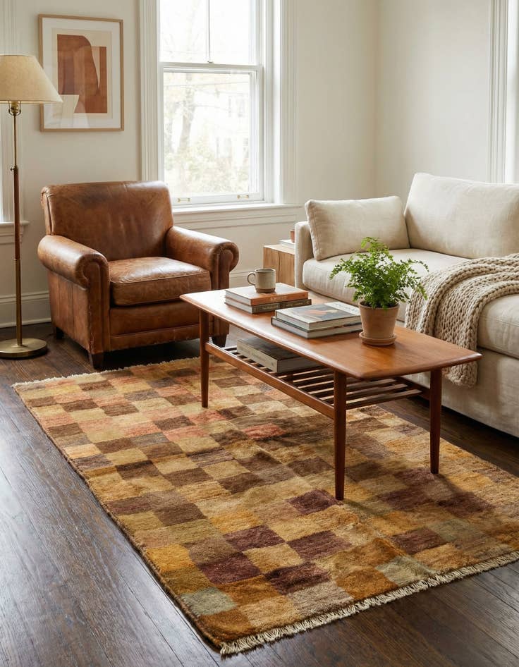 Detail image of 3' x 5'  Hand Knotted Modern Ziegler Wool Rug