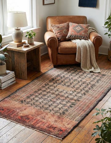 2' 9 x 5' 4 Hand Knotted Ultra Vintage Persian Wool Rug