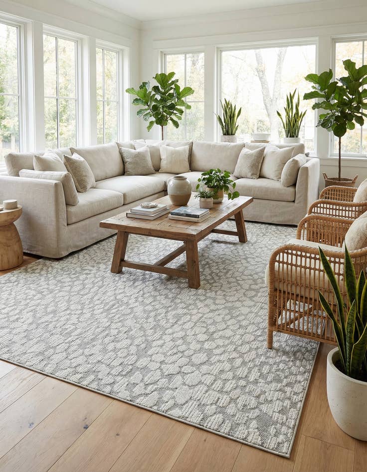 Detail image of 10' x 14' 1  Washable Safari Indoor / Outdoor Rug