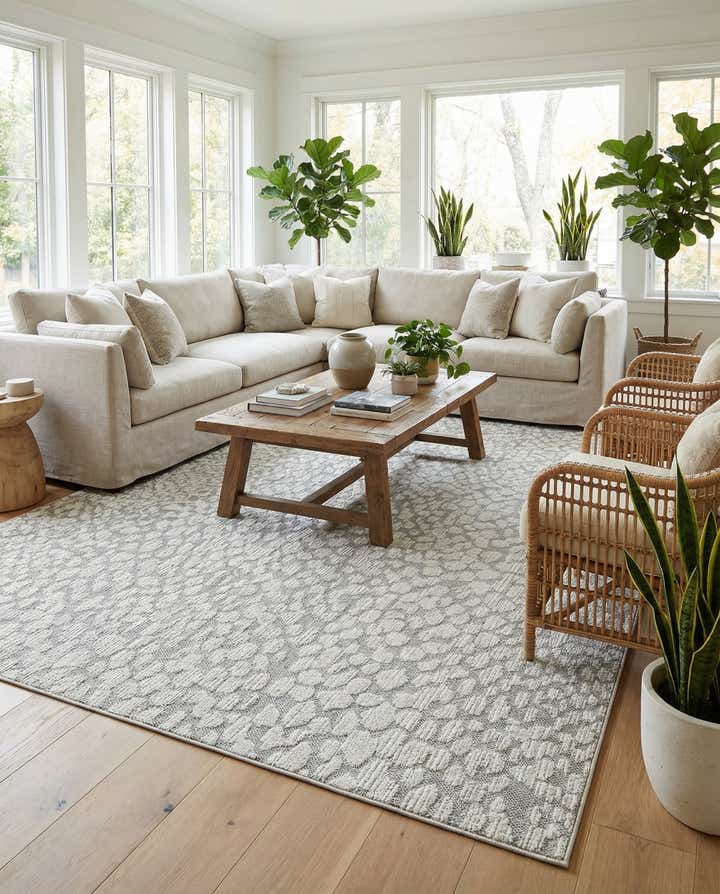 10' x 14' 1 Easy-Clean Safari Indoor / Outdoor Rug