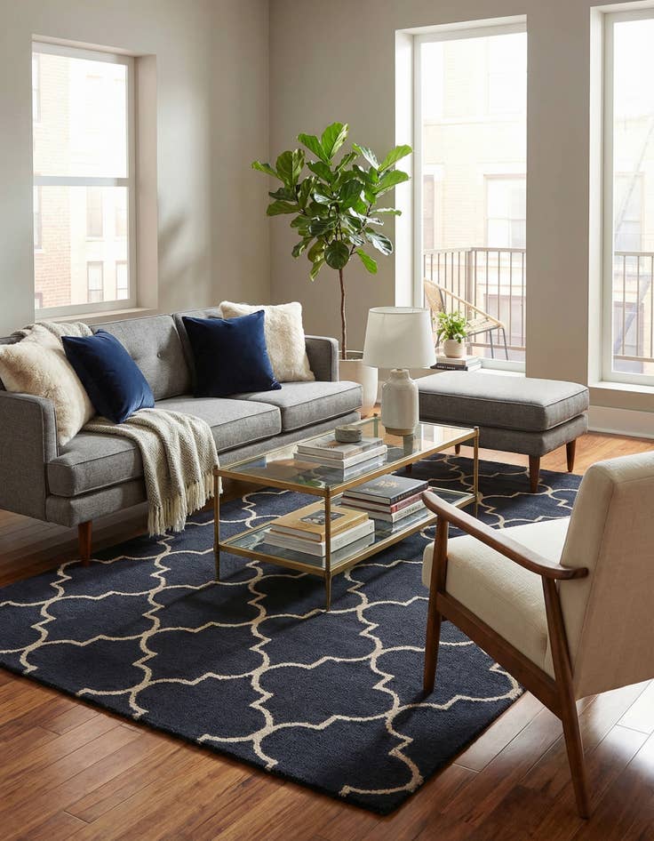 Detail image of 5' x 7' 11 Luna Wool Rug