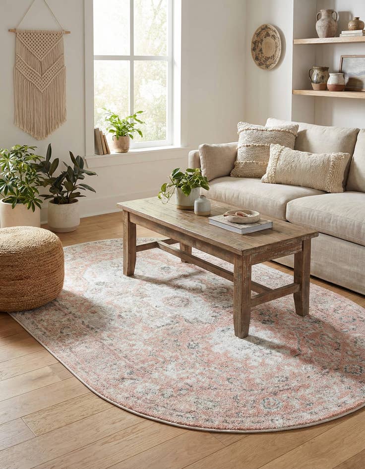 Detail image of  4' x 6' Madeline Vintage Oval Rug