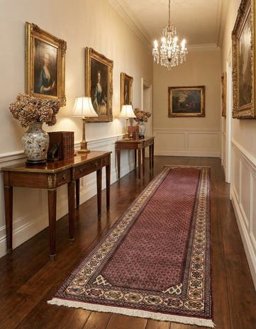 2' 8 x 11' 3 Hand Knotted Mir Wool Runner Rug