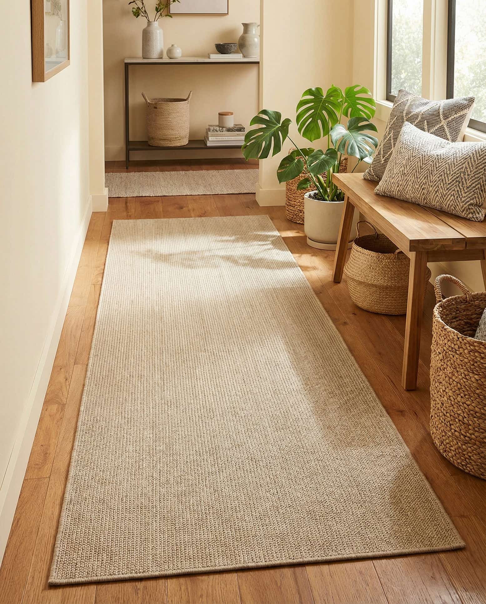 2' 7 x 8' Easy-Clean Jill Zarin Palm Springs Indoor / Outdoor Runner Rug
